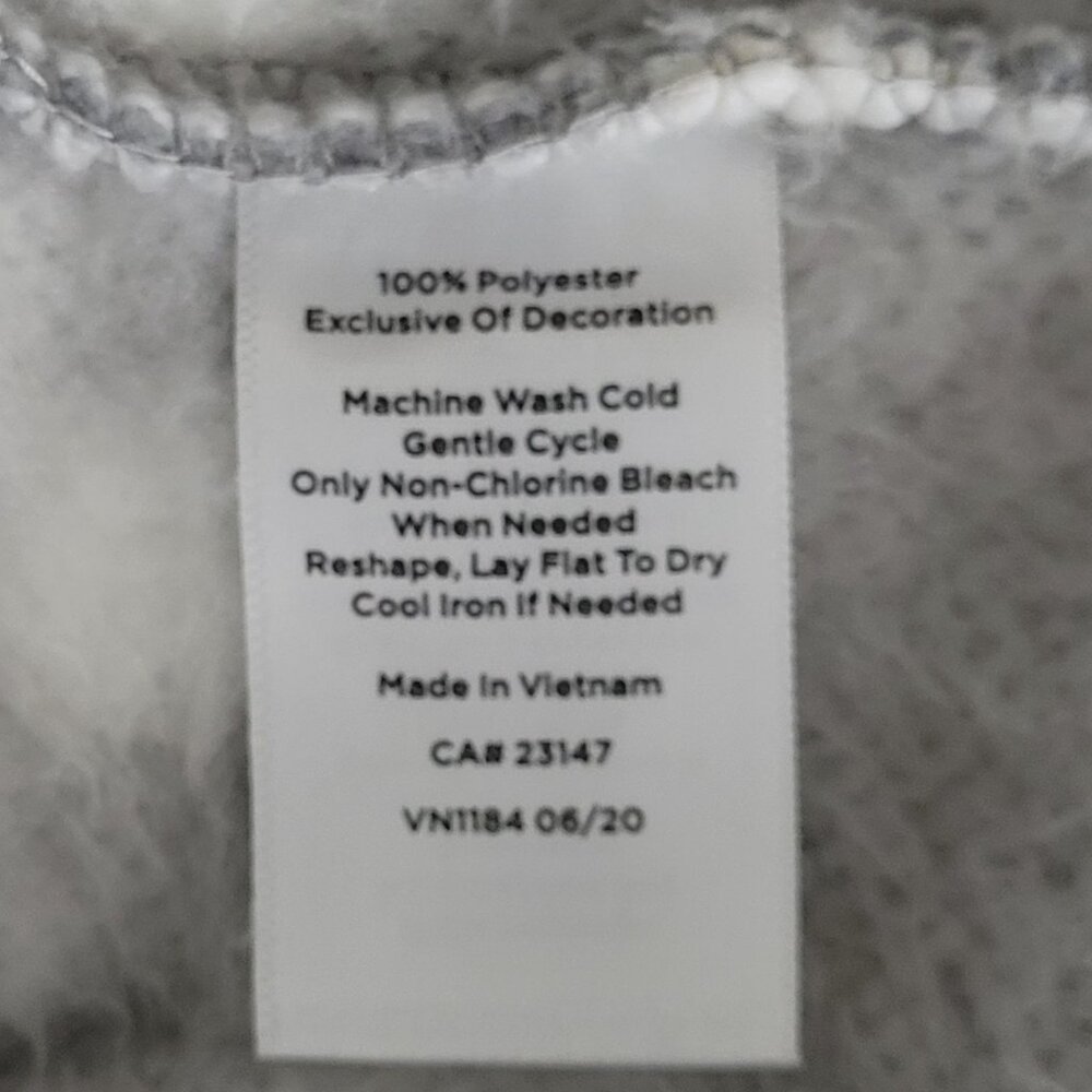 T By Talbots Polka Dot Sherpa Jacket Womens Size PS Gray & White Warm Cozy - Picture 7 of 7